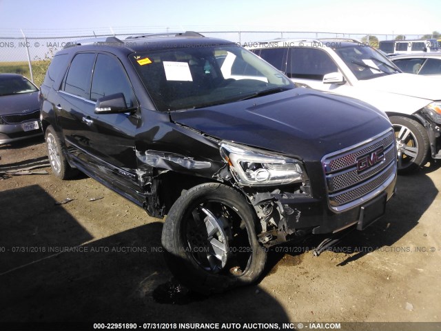 1GKKRTKD6EJ326956 - 2014 GMC ACADIA DENALI GRAY photo 1