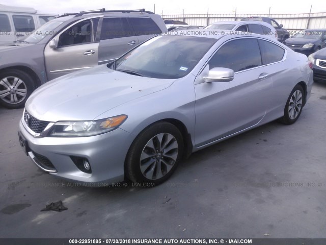 1HGCT1B87DA001550 - 2013 HONDA ACCORD EXL SILVER photo 2