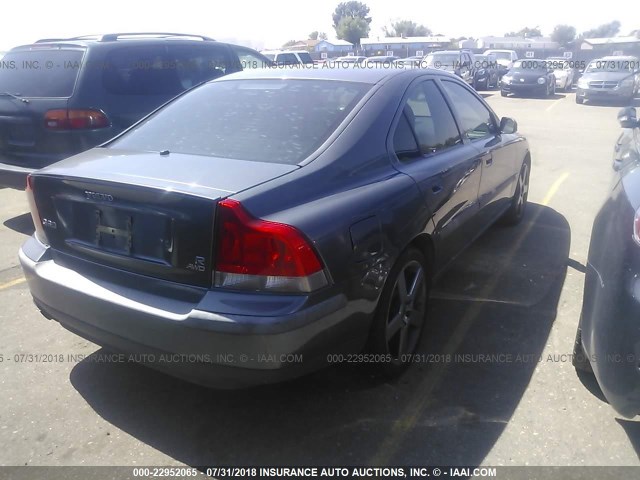 YV1RH52YX42387368 - 2004 VOLVO S60 R ნაცრისფერი ფოტო 4