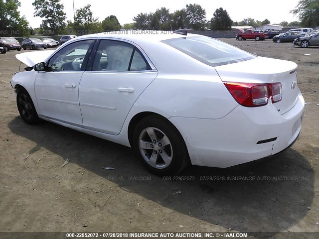 1G11B5SL4FF152316 - 2015 CHEVROLET MALIBU LS WHITE photo 3