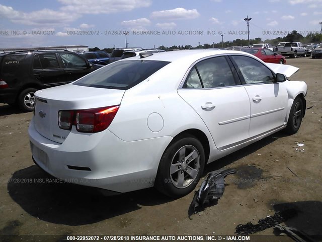 1G11B5SL4FF152316 - 2015 CHEVROLET MALIBU LS WHITE photo 4