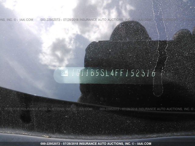 1G11B5SL4FF152316 - 2015 CHEVROLET MALIBU LS WHITE photo 9