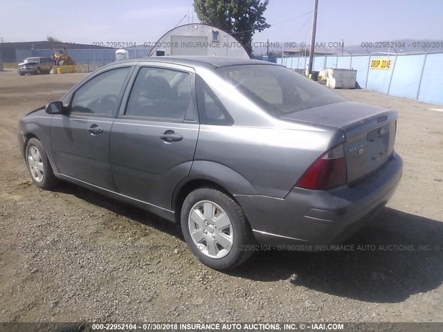 1FAFP34N57W361573 - 2007 FORD FOCUS ZX4/S/SE/SES GRAY photo 3