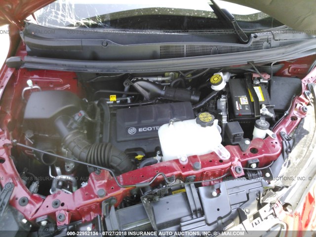 KL4CJASB8JB622618 - 2018 BUICK ENCORE PREFERRED Марун фото 10