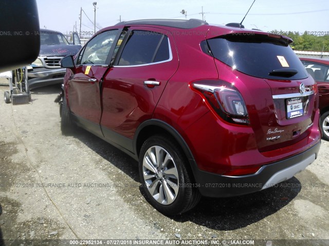 KL4CJASB8JB622618 - 2018 BUICK ENCORE PREFERRED Марун фото 3