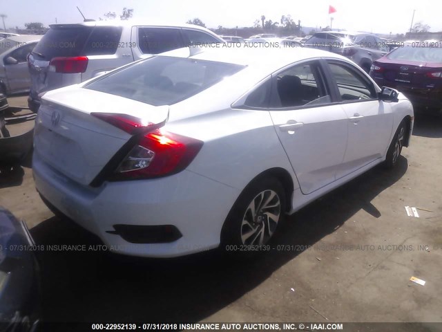 19XFC2F76HE233613 - 2017 HONDA CIVIC EX WHITE photo 4