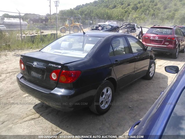 JTDBR32E732002118 - 2003 TOYOTA COROLLA CE/LE BLACK photo 4