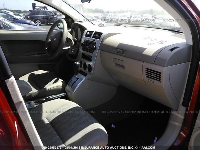 1B3HB28B07D243939 - 2007 DODGE CALIBER ORANGE photo 5