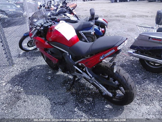 JKAEXEC1X9DA31181 - 2009 KAWASAKI EX650 C 红色 照片 3