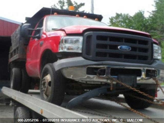 1FDWF37555EA34968 - 2005 FORD F350 SUPER DUTY RED photo 1