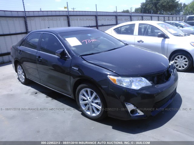 4T1BD1FK1DU080575 - 2013 TOYOTA CAMRY HYBRID/LE/XLE შავი ფოტო 1