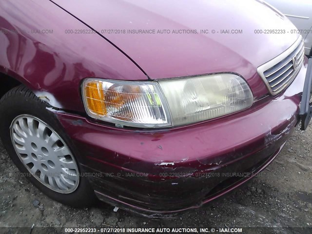 JHMRA1843SC018297 - 1995 HONDA ODYSSEY LX/EX RED photo 6