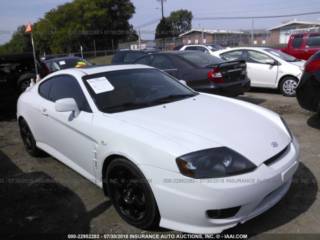 KMHHN65F76U202299 - 2006 HYUNDAI TIBURON WHITE photo 1