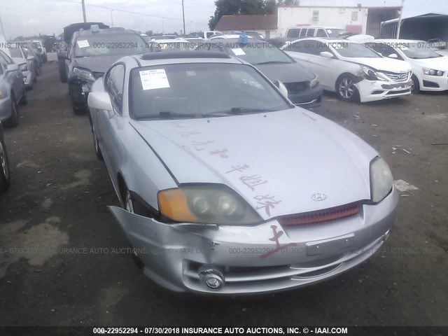 KMHHM65D33U103167 - 2003 HYUNDAI TIBURON SILVER photo 6