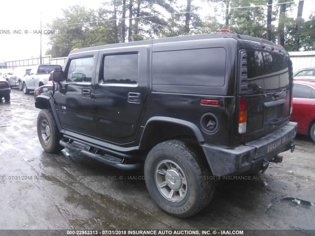 5GRGN23U04H112779 - 2004 HUMMER H2 BLACK photo 3