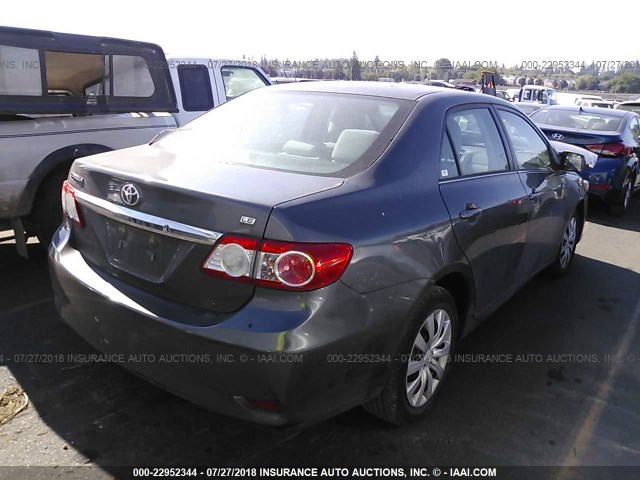 2T1BU4EE6DC015672 - 2013 TOYOTA COROLLA S/LE BLACK photo 4