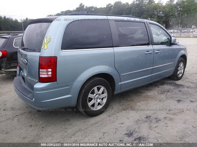 2A4RR8D14AR321393 - 2010 CHRYSLER TOWN & COUNTRY TOURING PLUS Light Blue photo 4