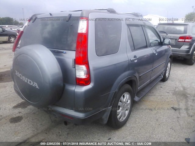 SHSRD78986U438002 - 2006 HONDA CR-V SE/EX BLUE photo 4