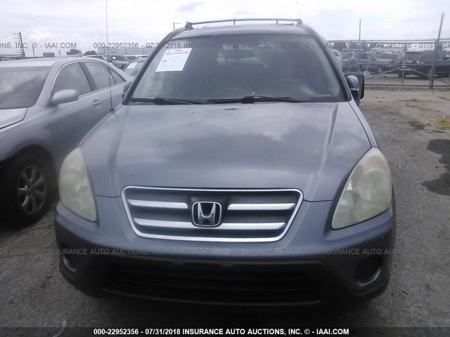 SHSRD78986U438002 - 2006 HONDA CR-V SE/EX BLUE photo 6