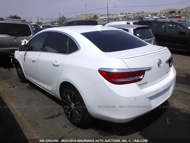 1G4PW5SK8G4176253 - 2016 BUICK VERANO SPORT TOURING WHITE photo 3