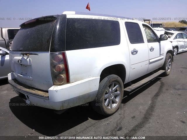 1GKFK66887J325797 - 2007 GMC YUKON XL DENALI WHITE photo 4