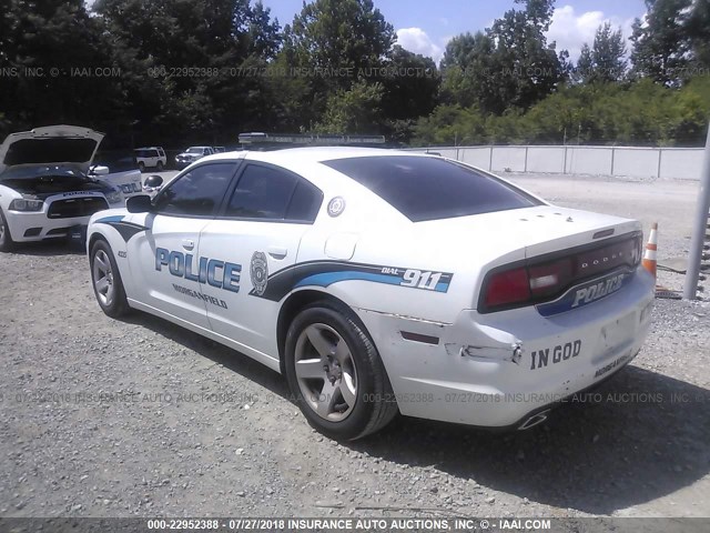 2C3CDXAT0DH713036 - 2013 DODGE CHARGER POLICE WHITE photo 6