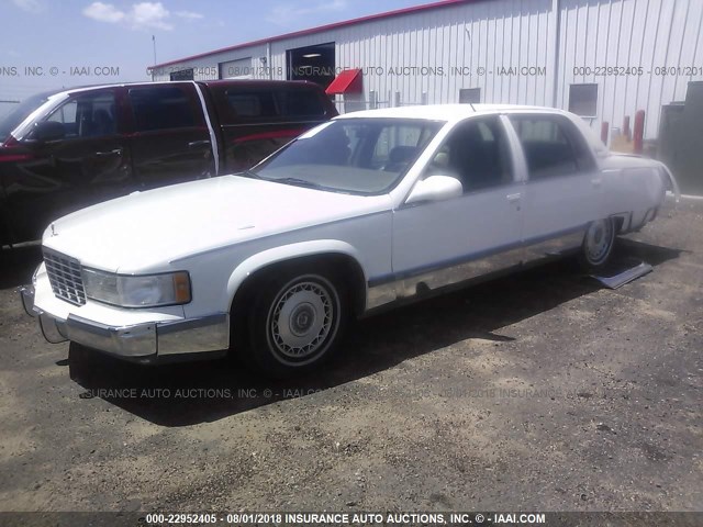 1G6DW52P5SR713016 - 1995 CADILLAC FLEETWOOD BROUGHAM WHITE photo 2