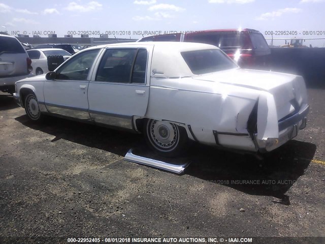 1G6DW52P5SR713016 - 1995 CADILLAC FLEETWOOD BROUGHAM WHITE photo 3