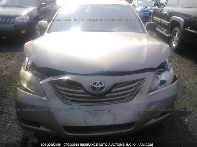 4T4BE46K58R029302 - 2008 TOYOTA CAMRY CE/LE/XLE/SE GOLD photo 6