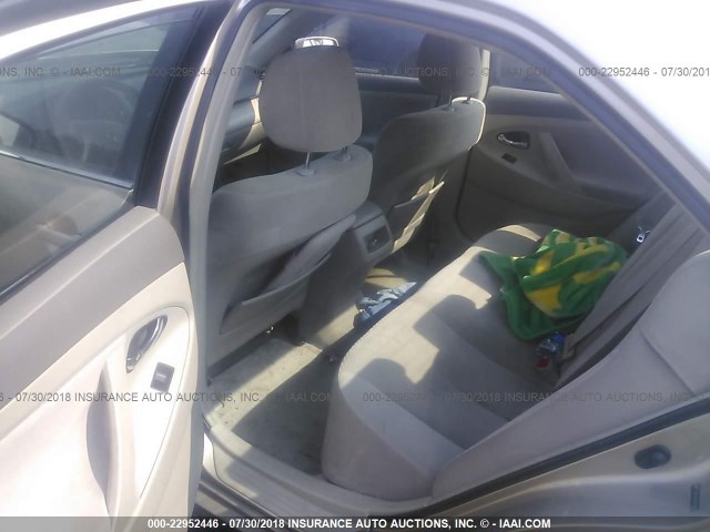 4T4BE46K58R029302 - 2008 TOYOTA CAMRY CE/LE/XLE/SE GOLD photo 8