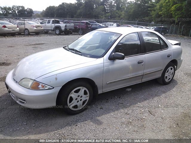 1G1JF524317164487 - 2001 CHEVROLET CAVALIER LS SILVER photo 2