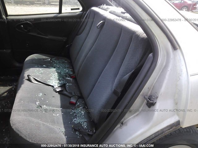 1G1JF524317164487 - 2001 CHEVROLET CAVALIER LS 银色 照片 8