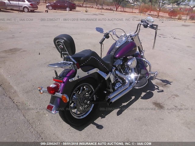 1HD1BWV12GB021836 - 2016 HARLEY-DAVIDSON FLSTC HERITAGE SOFTAIL CLASSIC PURPLE photo 4