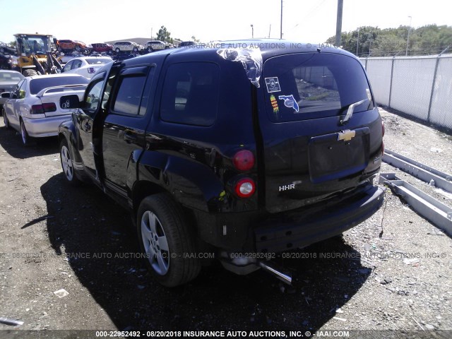 3GNBAADBXAS630083 - 2010 CHEVROLET HHR LS BLACK photo 3