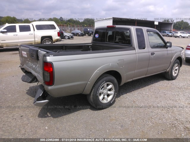 1N6DD26S11C348039 - 2001 NISSAN FRONTIER KING CAB XE Pewter photo 4