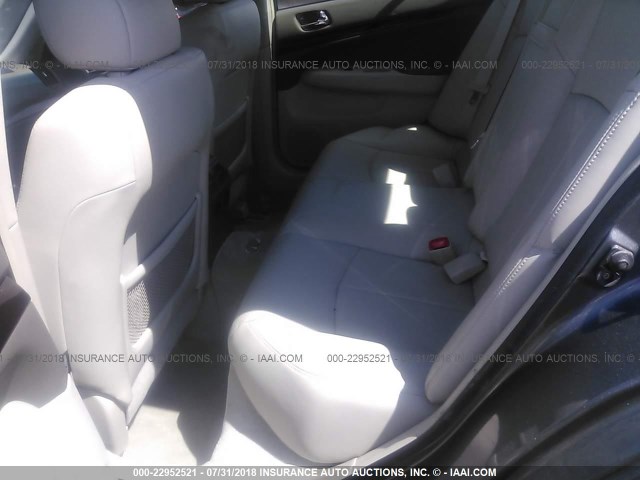 JN1CV6AR2AM457677 - 2010 INFINITI G37 SILVER photo 8