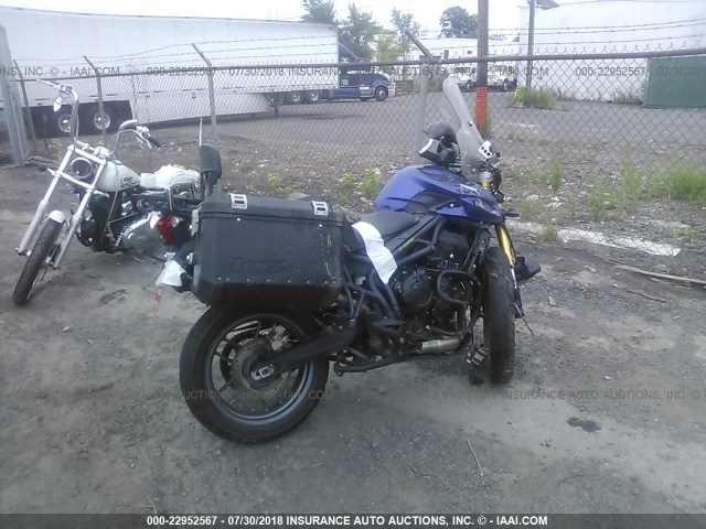 SMTE05BF0DJ567475 - 2013 TRIUMPH MOTORCYCLE TIGER 800/ABS BLUE photo 4