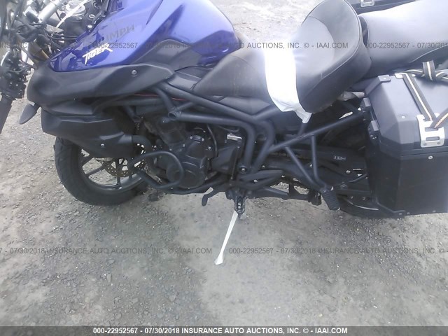 SMTE05BF0DJ567475 - 2013 TRIUMPH MOTORCYCLE TIGER 800/ABS BLUE photo 9