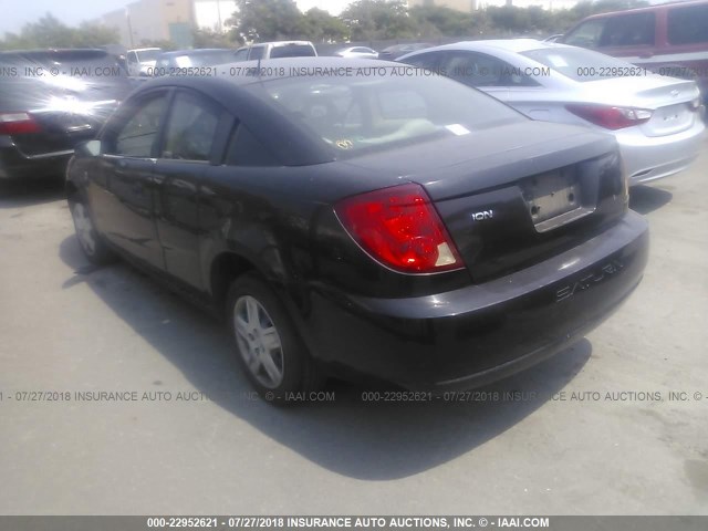 1G8AN15F96Z188167 - 2006 SATURN ION LEVEL 2 BLACK photo 3