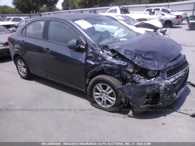 1G1JA5SH8C4165138 - 2012 CHEVROLET SONIC LS ნაცრისფერი ფოტო 1