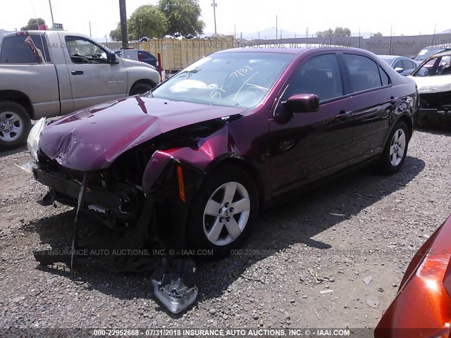 3FAHP07127R168493 - 2007 FORD FUSION SE RED photo 2