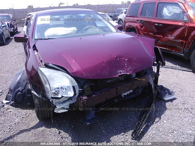 3FAHP07127R168493 - 2007 FORD FUSION SE RED photo 6