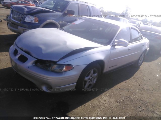 1G2WK52J01F112307 - 2001 PONTIAC GRAND PRIX SE SILVER photo 2