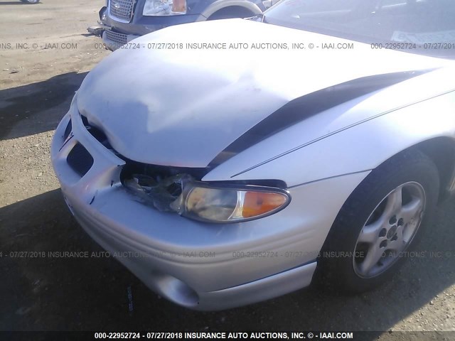 1G2WK52J01F112307 - 2001 PONTIAC GRAND PRIX SE SILVER photo 6