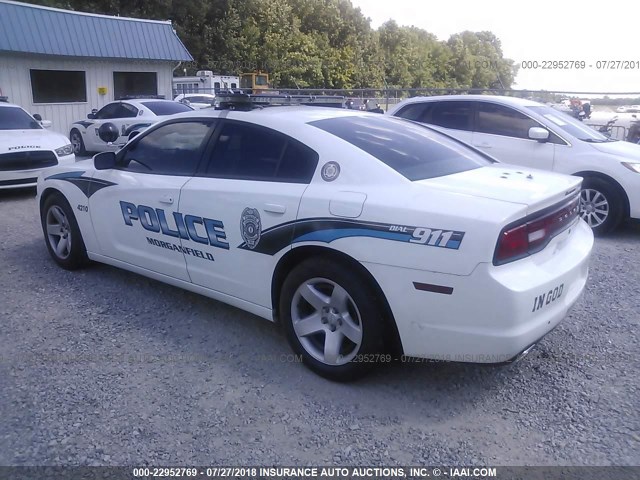 2C3CDXAG1CH304867 - 2012 DODGE CHARGER POLICE WHITE photo 3
