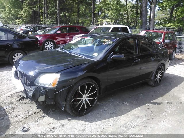 4A32B2FF3CE018006 - 2012 MITSUBISHI GALANT FE BLACK photo 2