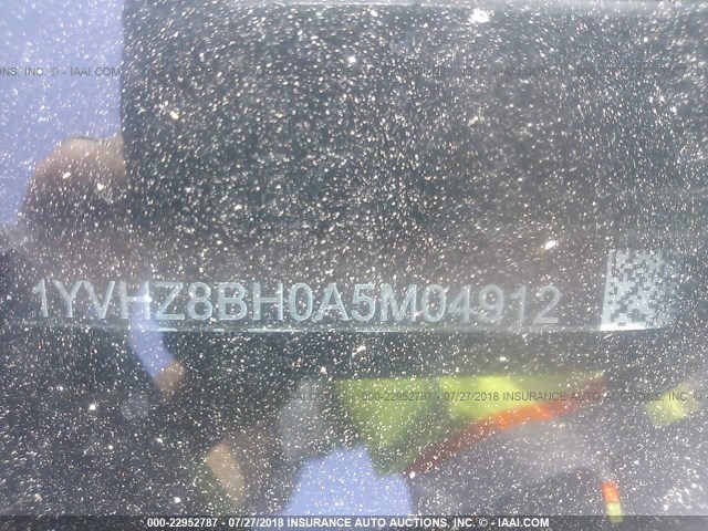 1YVHZ8BH0A5M04912 - 2010 MAZDA 6 I Blau Foto 9
