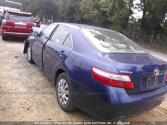 4T1BE46K17U055145 - 2007 TOYOTA CAMRY NEW GENERAT CE/LE/XLE/SE BLUE photo 3