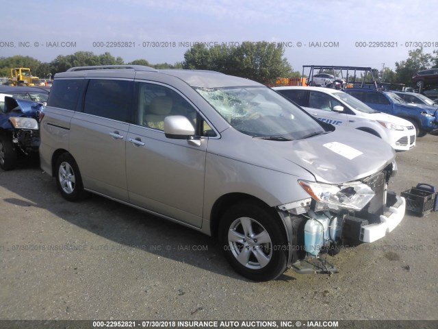 JN8AE2KP5C9041739 - 2012 NISSAN QUEST S/SV/SL/LE TAN photo 1