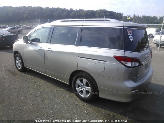 JN8AE2KP5C9041739 - 2012 NISSAN QUEST S/SV/SL/LE TAN photo 3